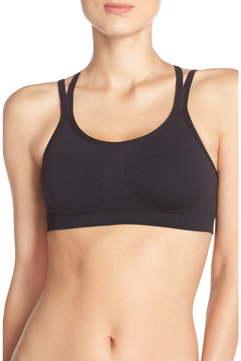 'Energy' Sports Bra, Main, color, BLACK