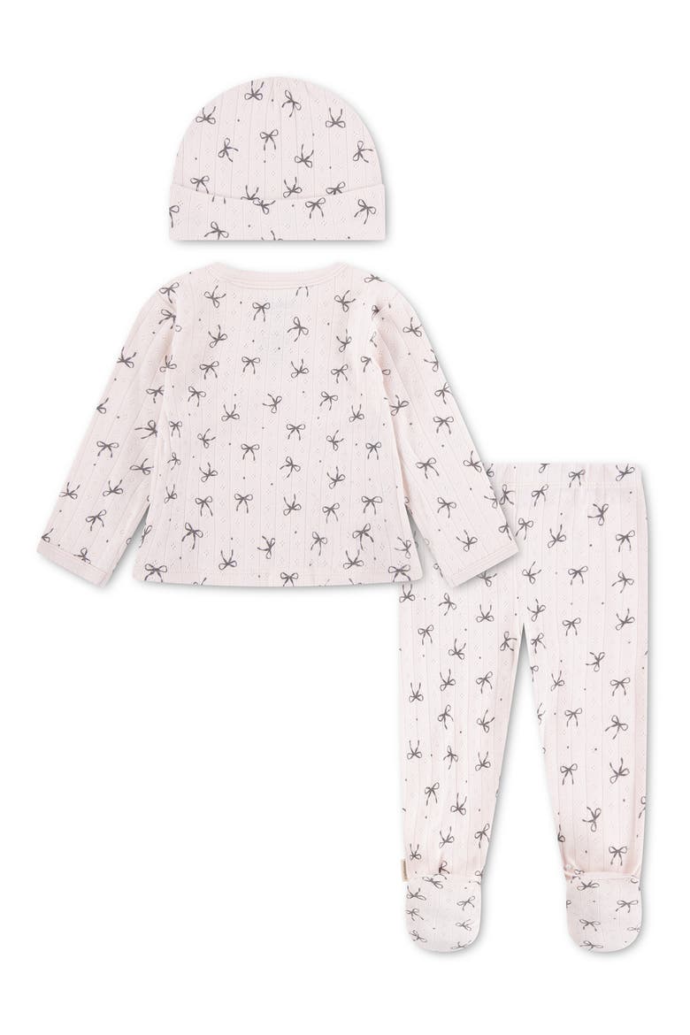 Top, Footed Pants & Hat Set, Alternate, color, ROSEWATER