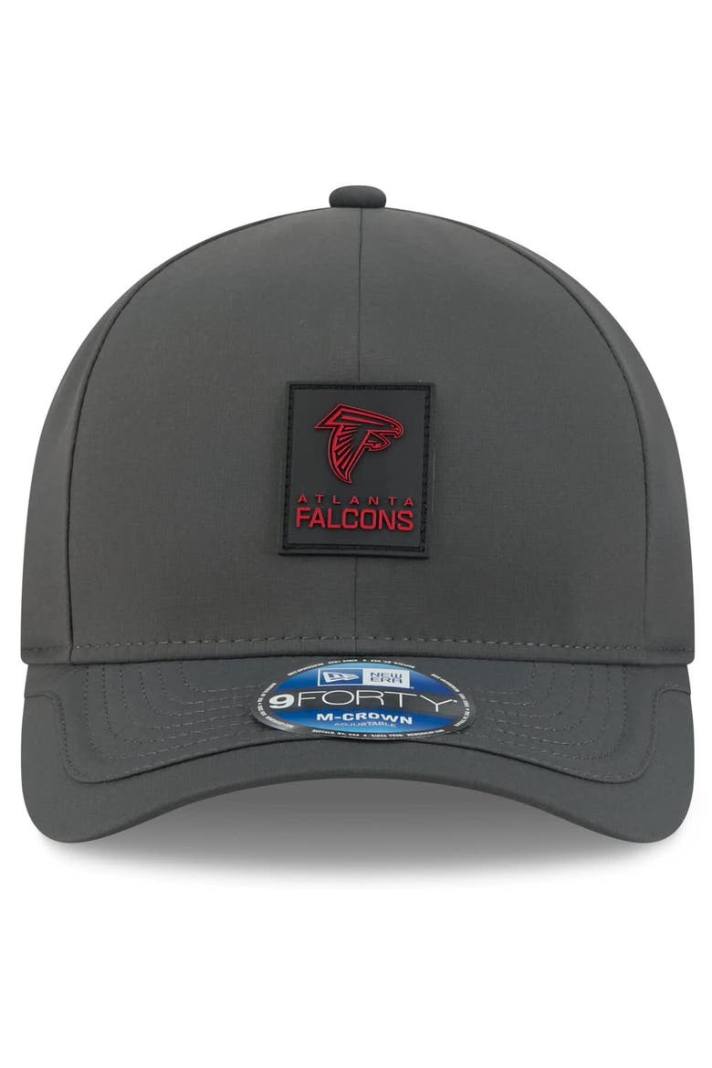 Men's New Era Charcoal Atlanta Falcons 2025 Sideline Cold Weather 9FORTY M-Crown Adjustable Hat, Alternate, color, Charcoal