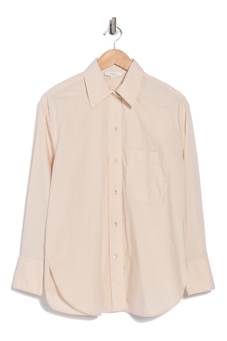 Oversize Oxford Shirt, Alternate, color, SAND GLOW
