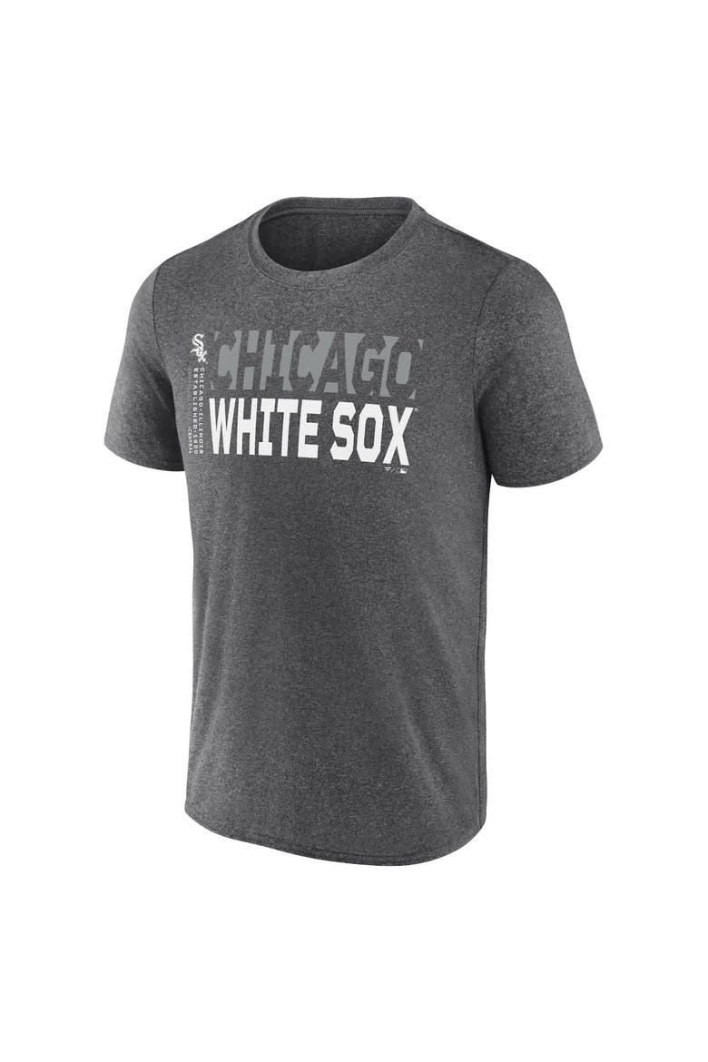 Men's Fanatics  Heather Charcoal Chicago White Sox Fundamentals Shoot For The Sky T-Shirt, Alternate, color, Heather Charcoal
