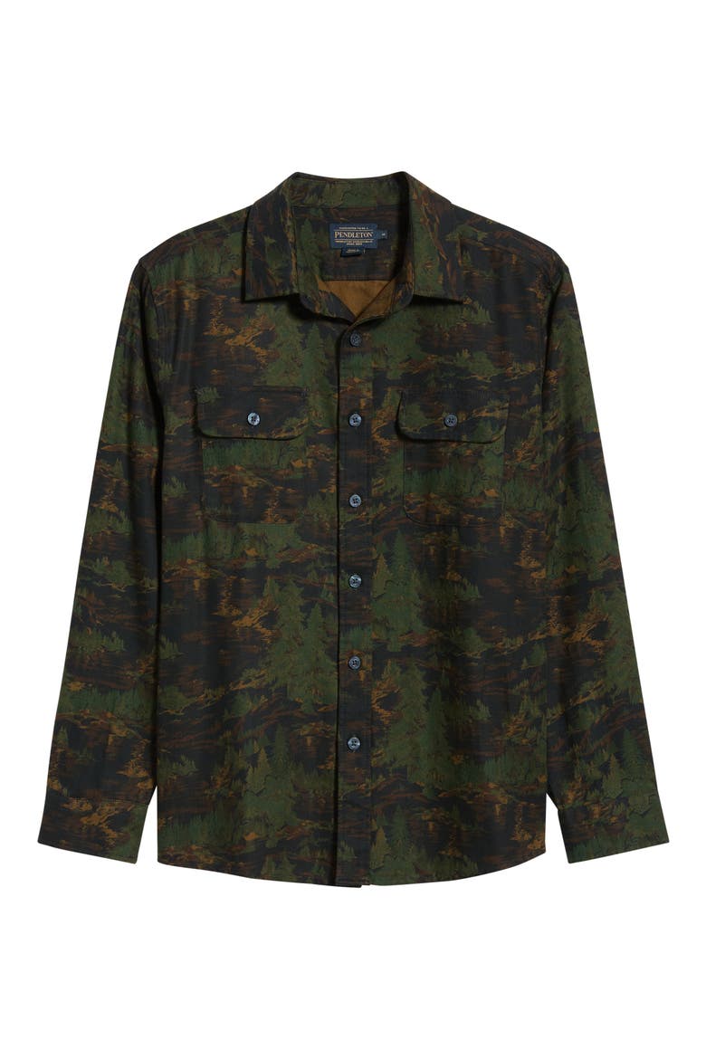 Tanner Twill Long Sleeve Button Up Shirt, Alternate, color, VALLEY NAVY/ GREEN