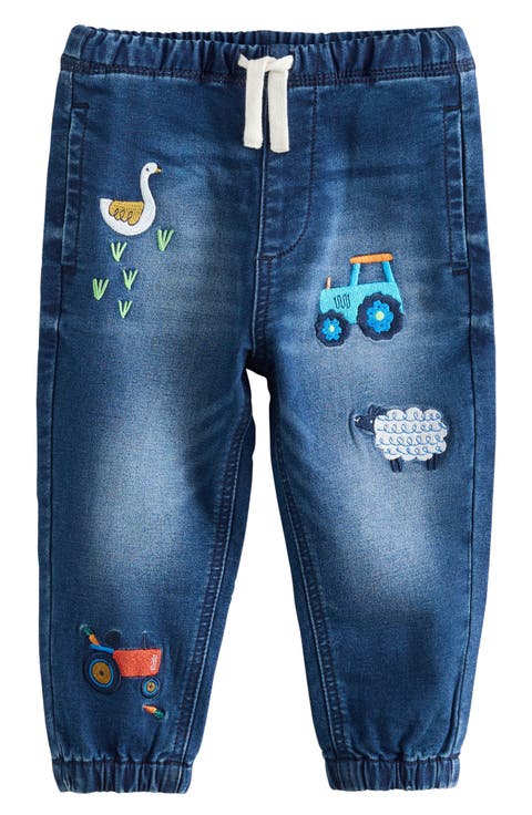 Kids' Farm Animal Embroidered Jeans (Little Kid)