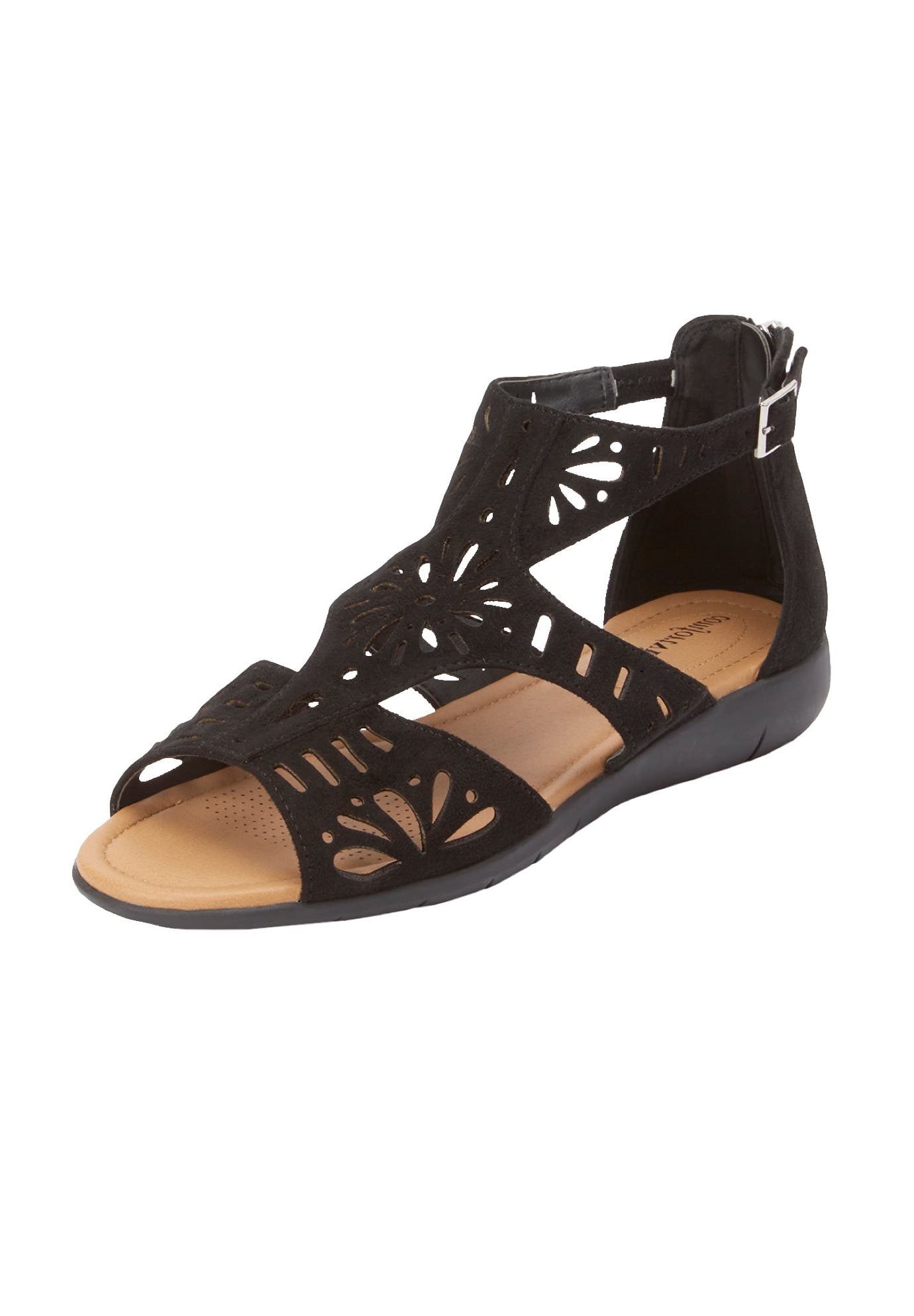Comfortview The Milana Sandal, Main, color, Black