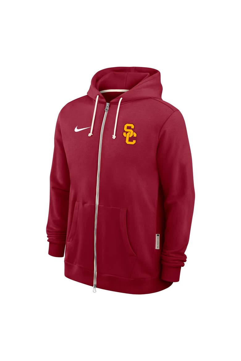 Men's Nike Cardinal USC Trojans 2025 Sideline Standard Issue Dri-FIT Full-Zip Hoodie, Alternate, color, Cardinal