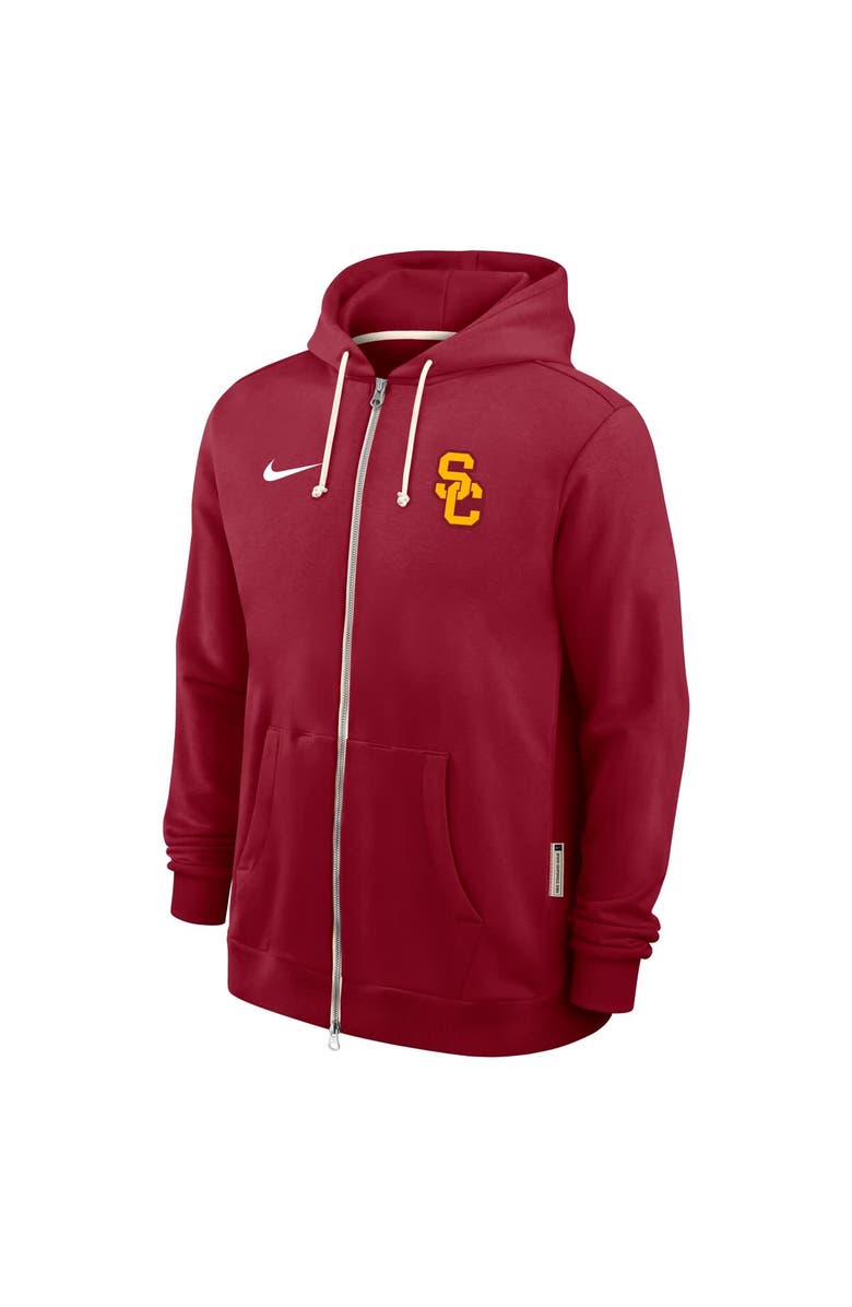 Nike Men's Nike Cardinal USC Trojans 2025 Sideline Standard Issue Dri-FIT Full-Zip Hoodie, Alternate, color, Cardinal