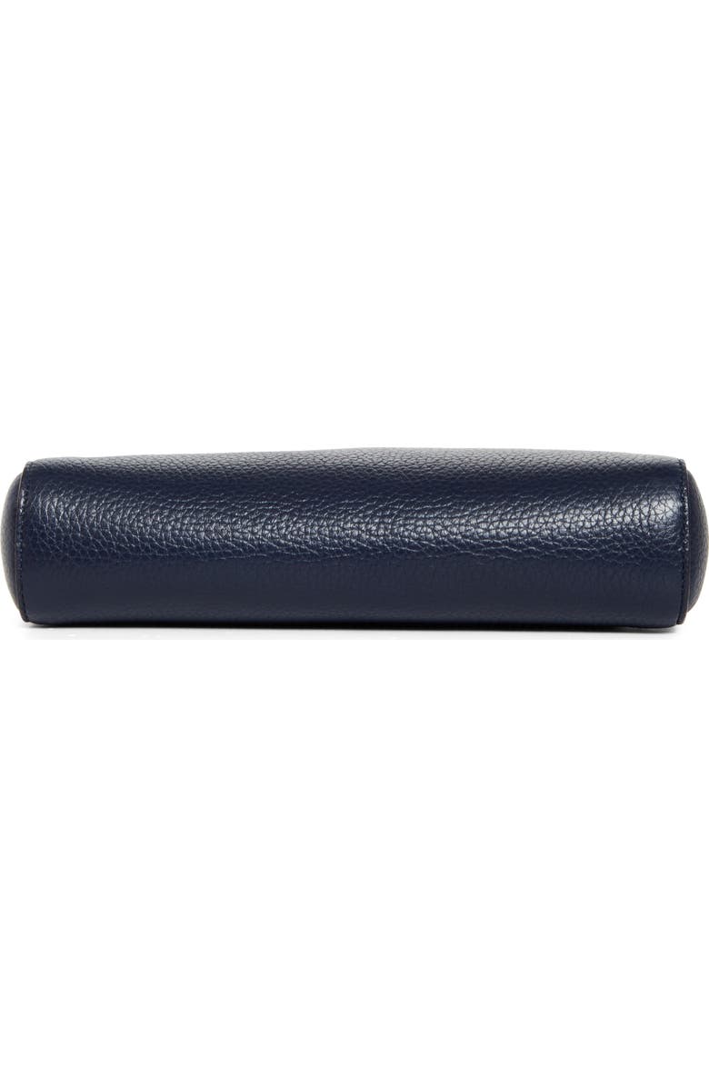 Christian Louboutin Mini Cabata Soft Leather Pouch, Alternate, color, Zaffiro/ Silver