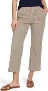 NIC+ZOE All Day Stripe Crop Wide Leg Pull-On Jeans