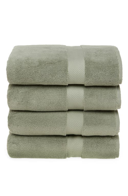 Nordstrom Organic Hydrocotton Set Of 4 Bath Towels In Green Halo