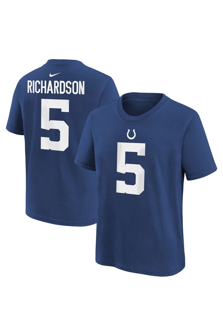 Youth Nike Anthony Richardson Royal Indianapolis Colts Player Name & Number T-Shirt, Main, color, Royal