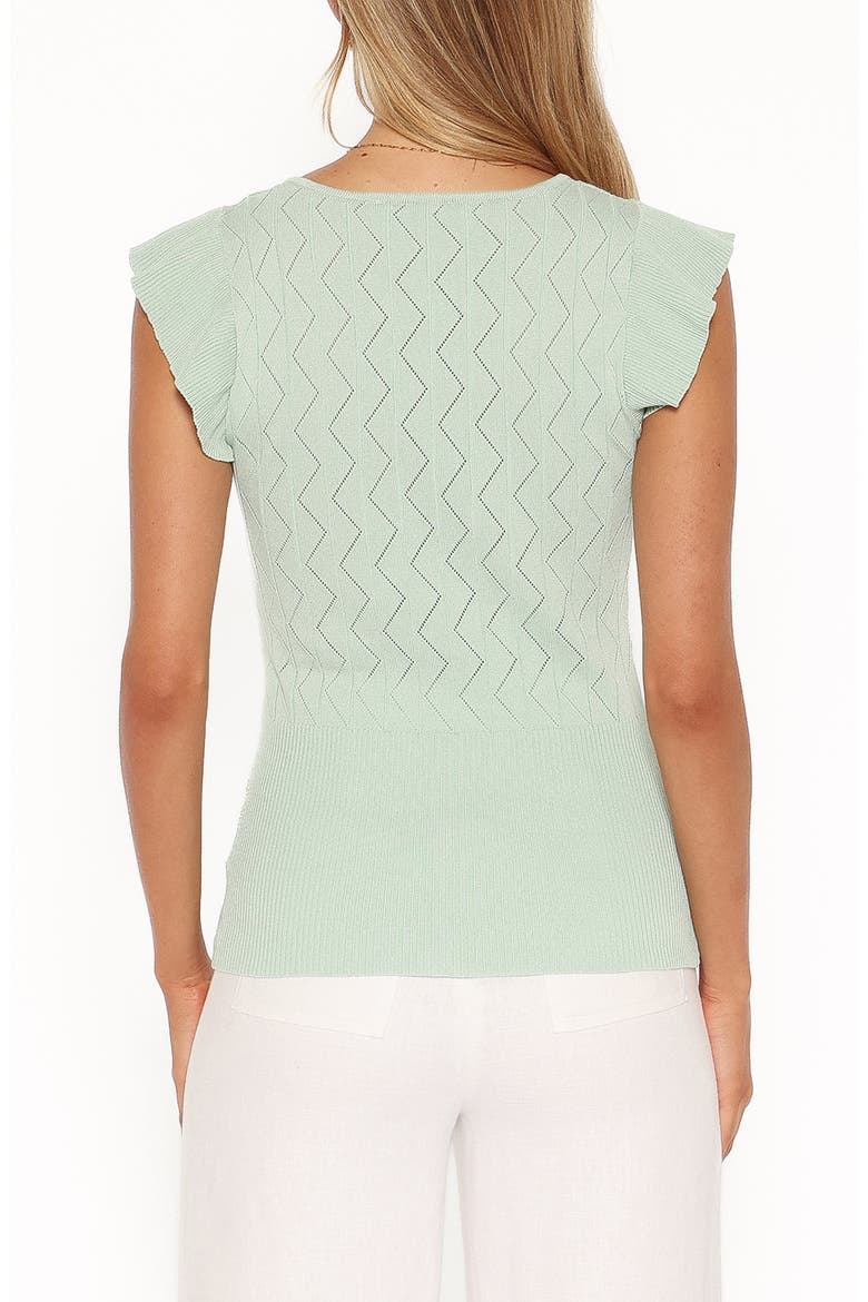 Tucker Pointelle Knit Top, Alternate, color, SAGE GREEN