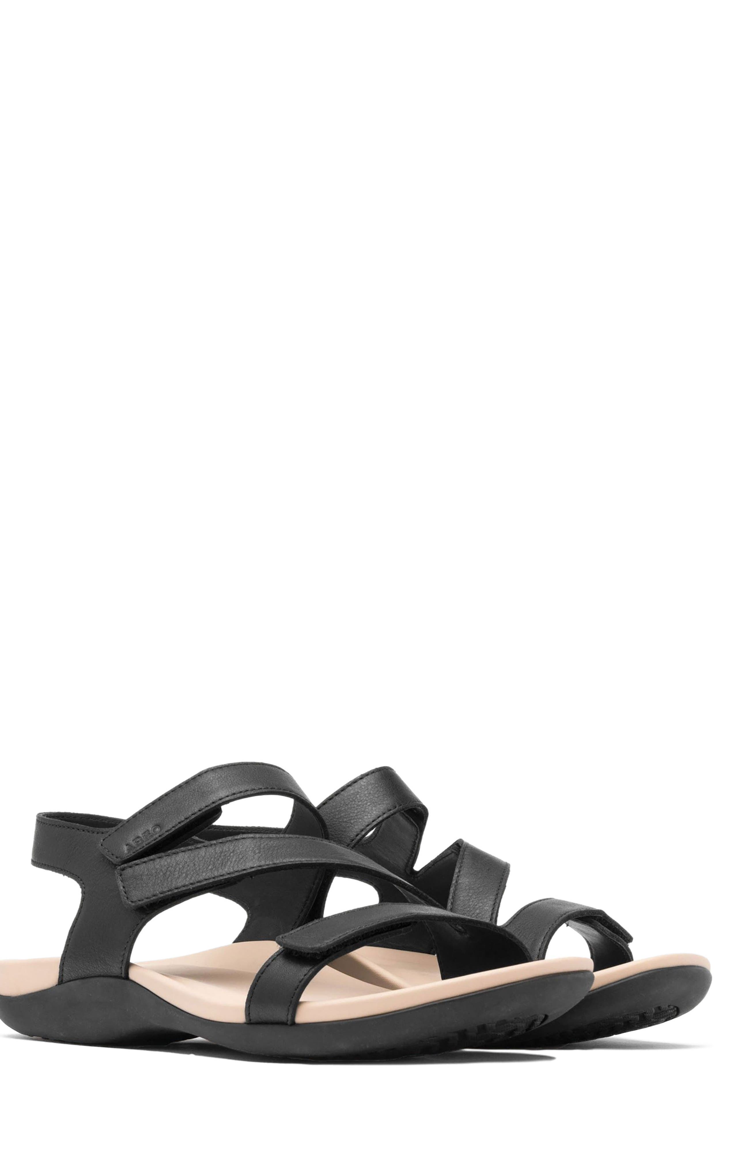 ABEO Oasis Sandal, Alternate, color, Black - Metatarsal