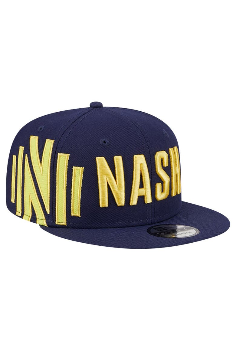 Men's New Era Navy Nashville SC Jumbo 9FIFTY Snapback Hat, Main, color, Navy