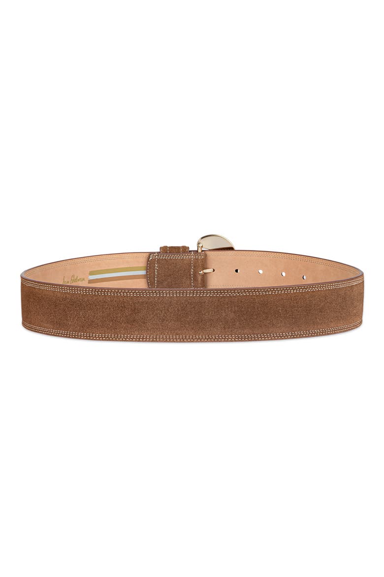 Organic Buckle Leather Belt, Alternate, color, TAN