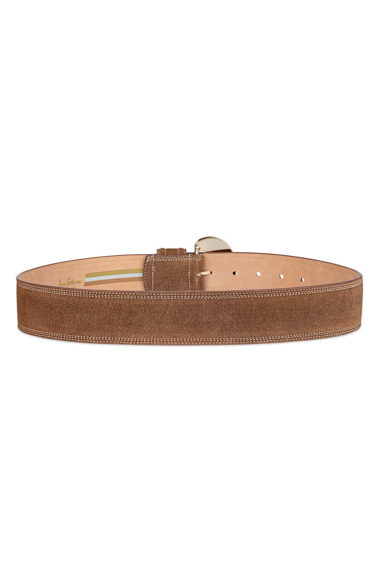Sam Edelman Organic Buckle Leather Belt, Alternate, color, Tan