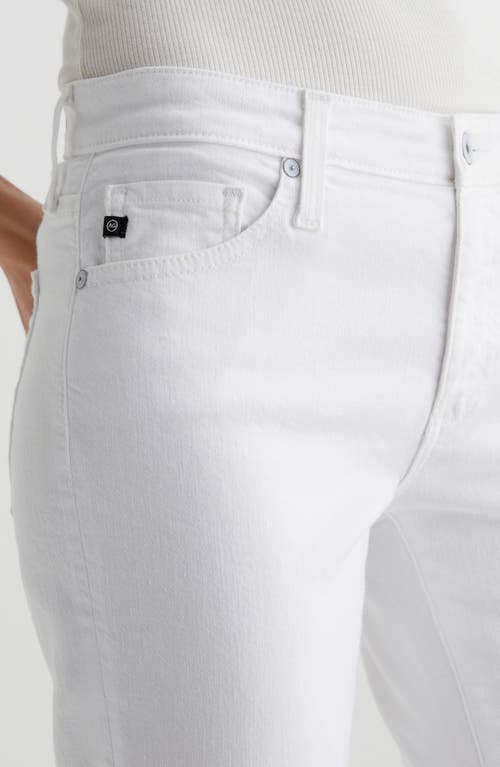 Ag Angel Low Rise Bootcut Jeans In Gallery White