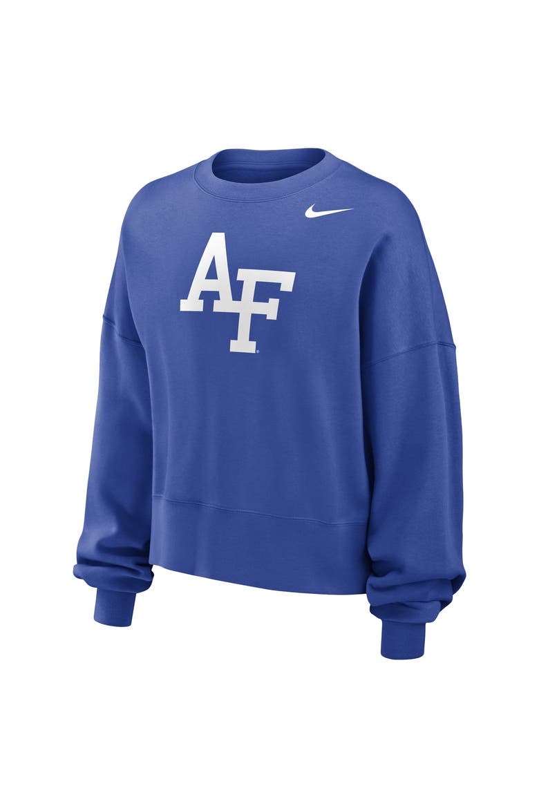 Women's Nike Royal Air Force Falcons Phoenix Fleece Pullover Sweatshirt, Alternate, color, Royal
