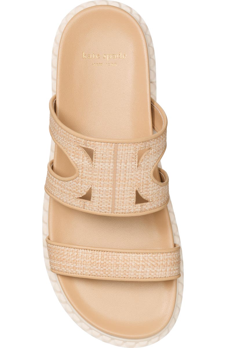 Kate Spade New York duo raffia sport slide sandal, Alternate, color,