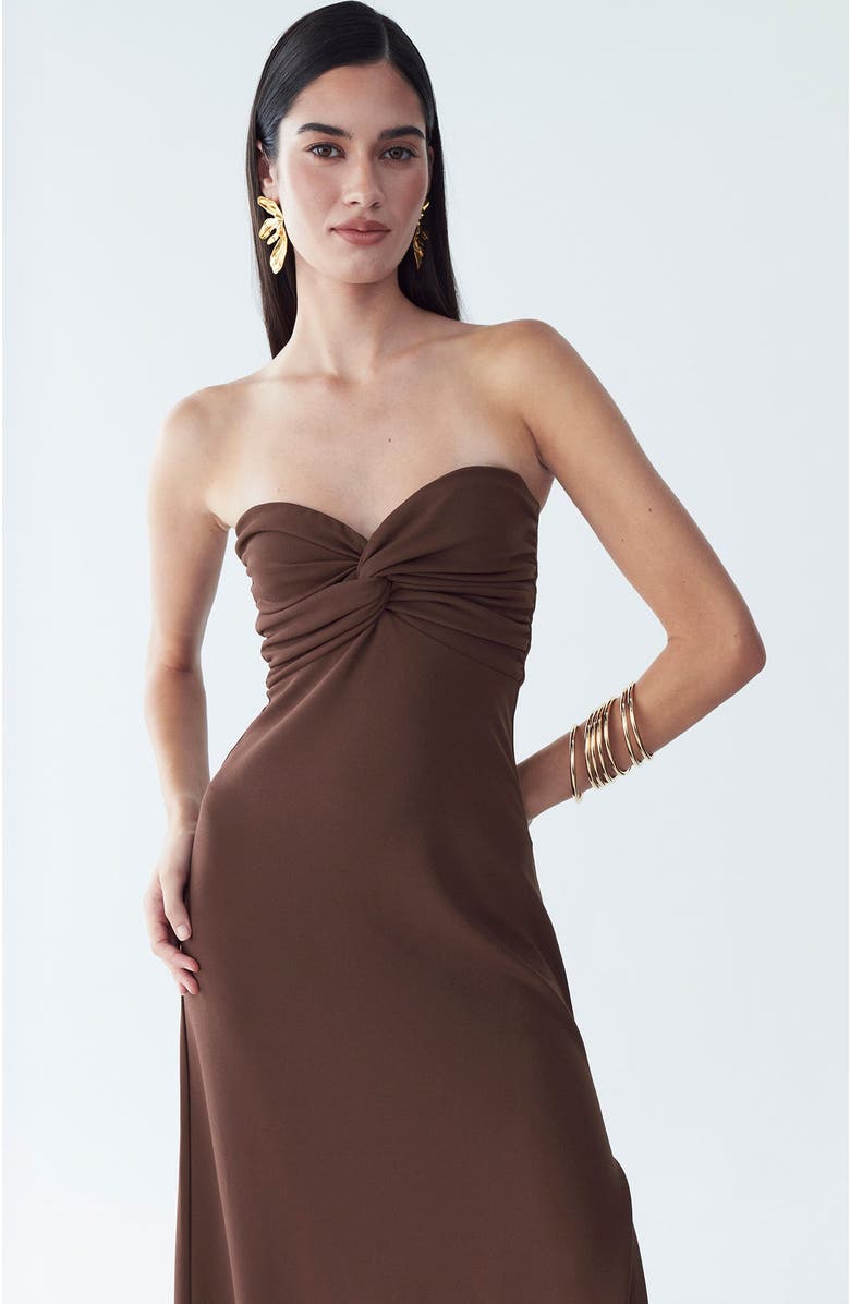 BWLDR Chase Maxi Dress, Alternate, color, Chocolate