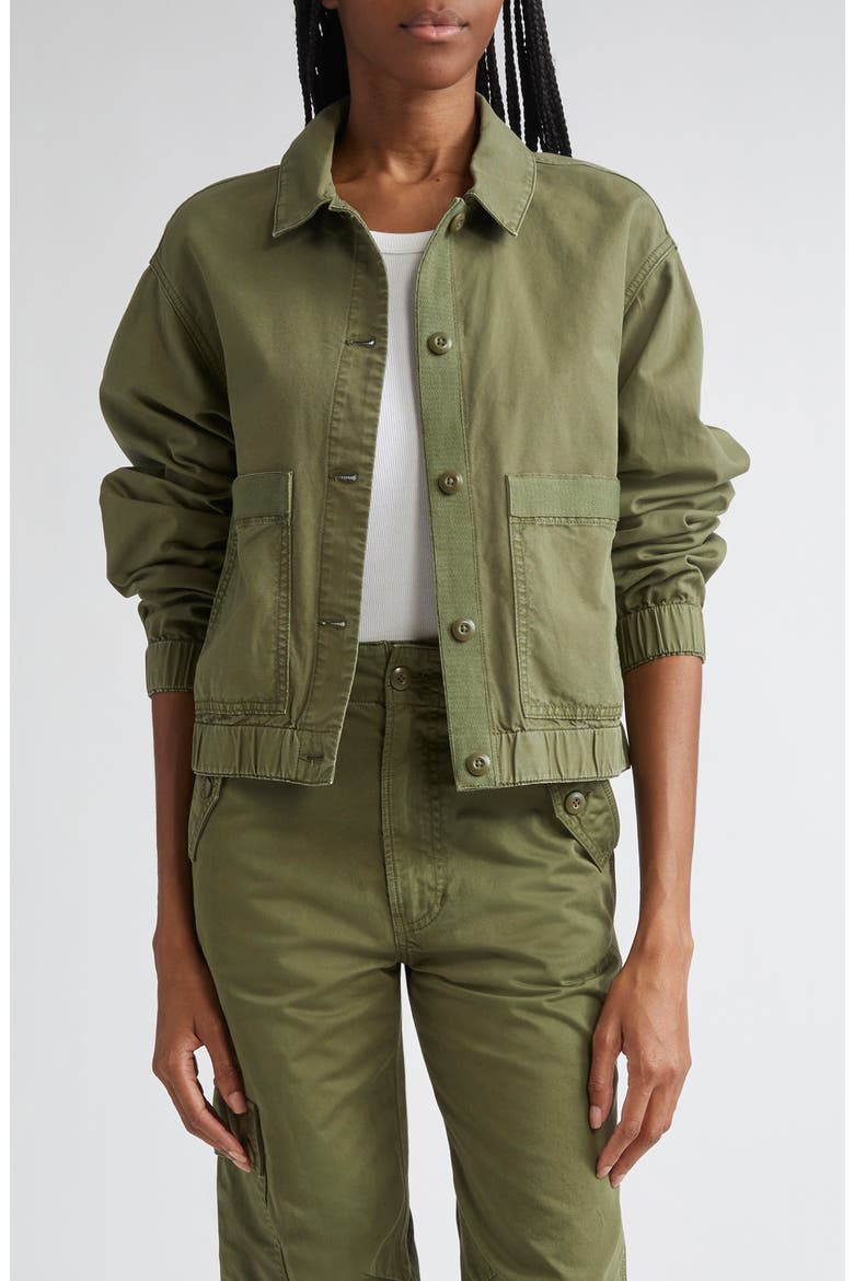 Joyner Cotton Twill Shacket, Main, color, ARMY