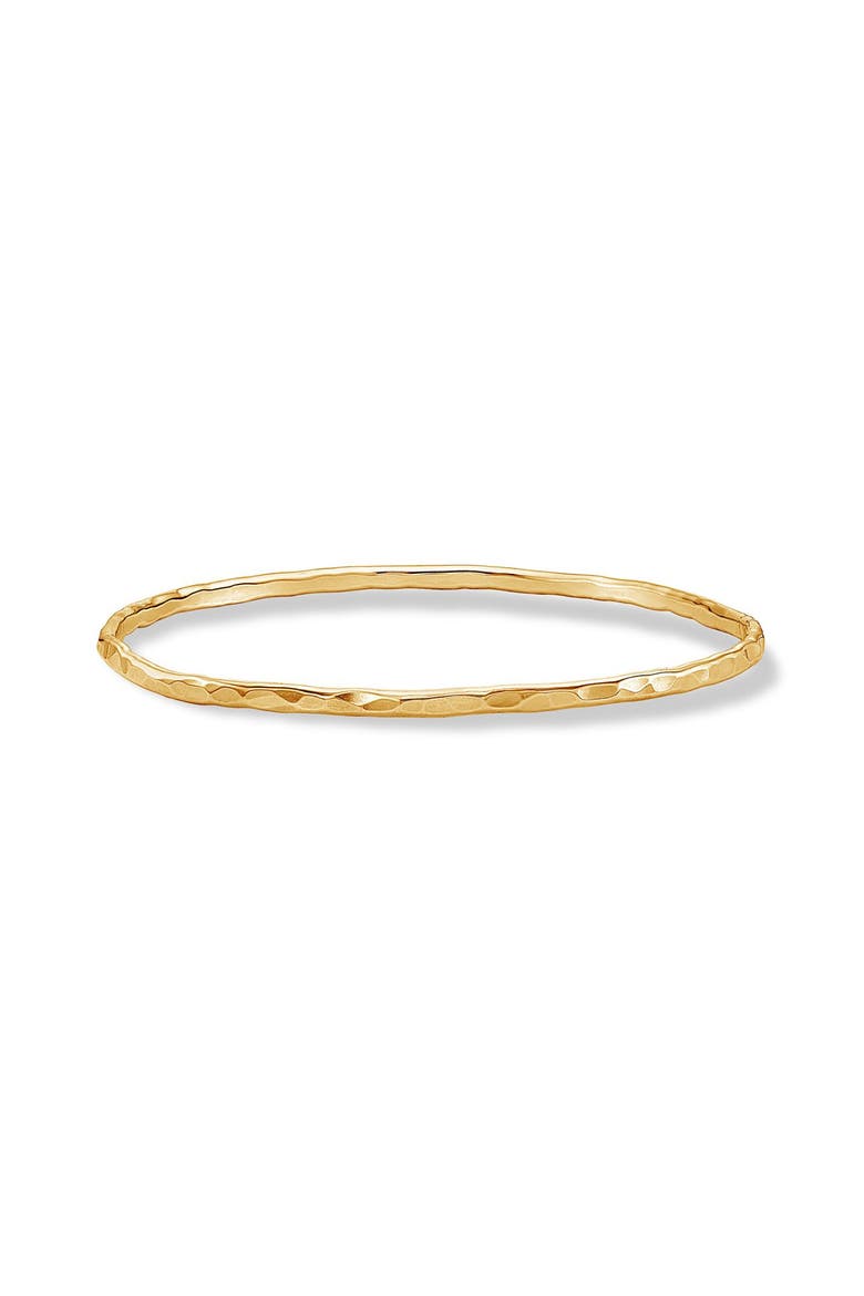 3mm Hammered Nomad Bangle, Main, color, Yellow Gold Vermeil