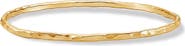 Dower & Hall 3mm Hammered Nomad Bangle