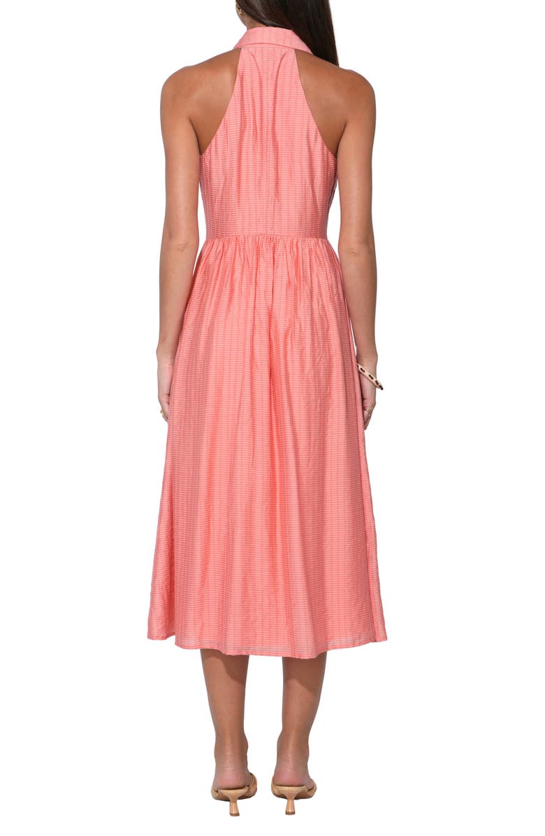 Adelyn Rae Mia Midi Shirtdress, Alternate, color, Dusty Orange