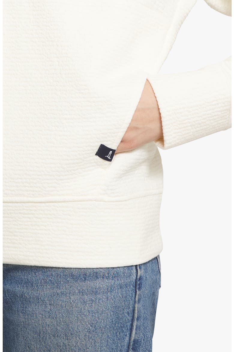 Jacquard Quarter Zip Pullover, Alternate, color, EGRET