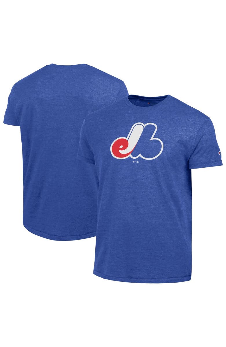 Champion Men's Champion Blue Montreal Expos Cooperstown Logo Tri-Blend T-Shirt, Main, color, Blue