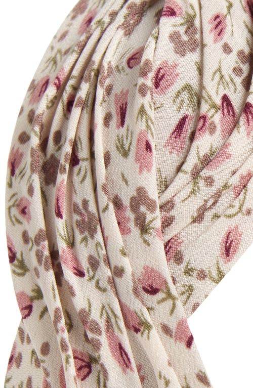 Tasha Floral Pleated Headband In Ivory