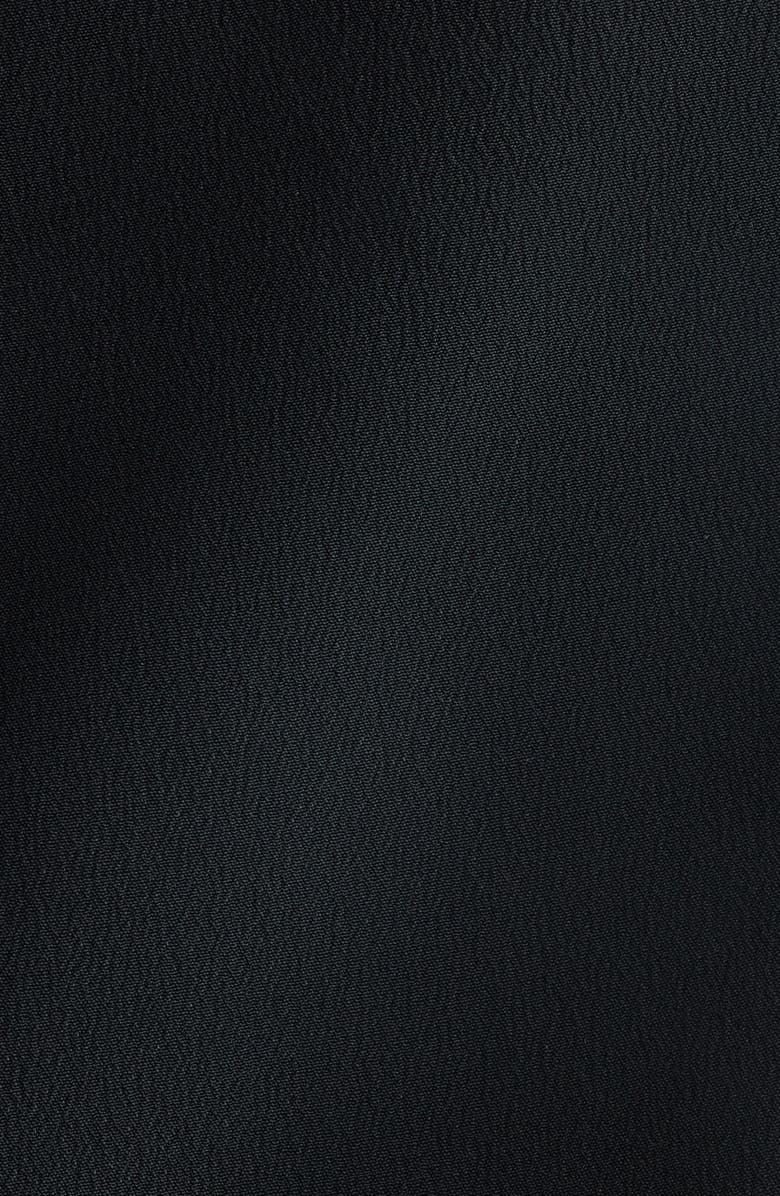 Acne Studios Delouse Long Sleeve Shirtdress with Removable Scarf, Alternate, color, Black