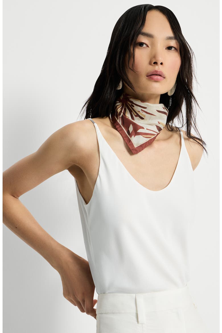 Top with shiny straps, Alternate, color, White
