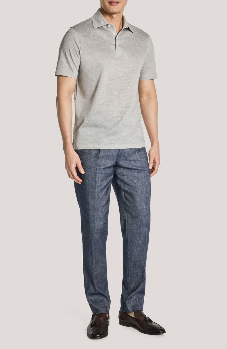 Jack Victor Davis Cotton & Linen Polo, Alternate, color, 