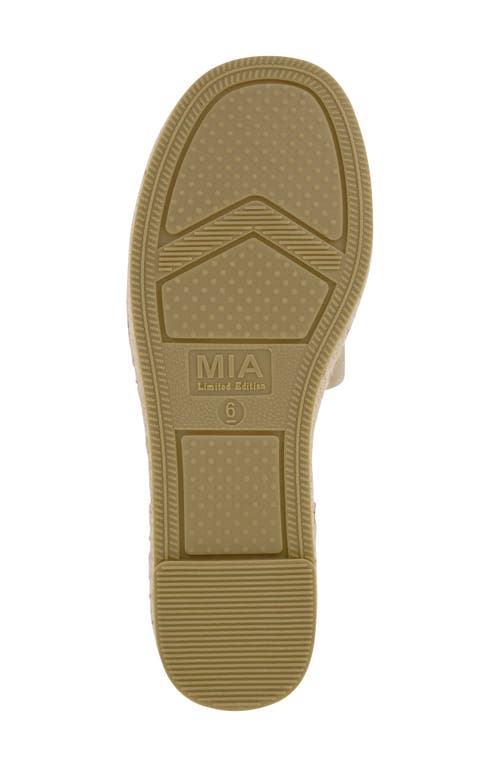 Mia Limited Edition Noveli Espadrille Platform Slide Sandal In Nude