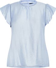 City Chic Lorelai Flutter Sleeve Top
