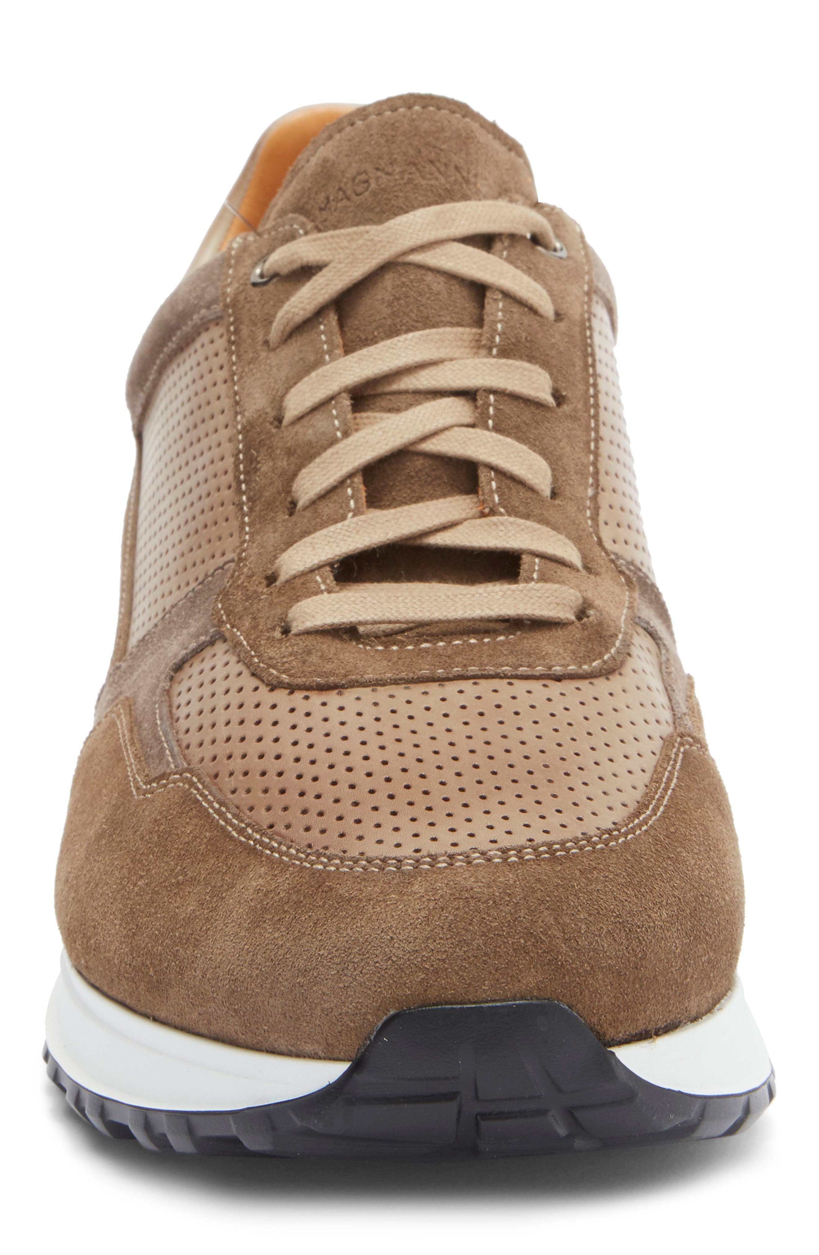 Magnanni Fado Perforated Sneaker, Alternate, color, Torba