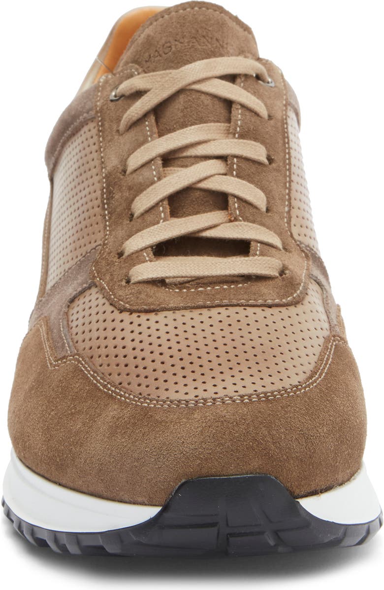 Magnanni Fado Perforated Sneaker, Alternate, color, Torba