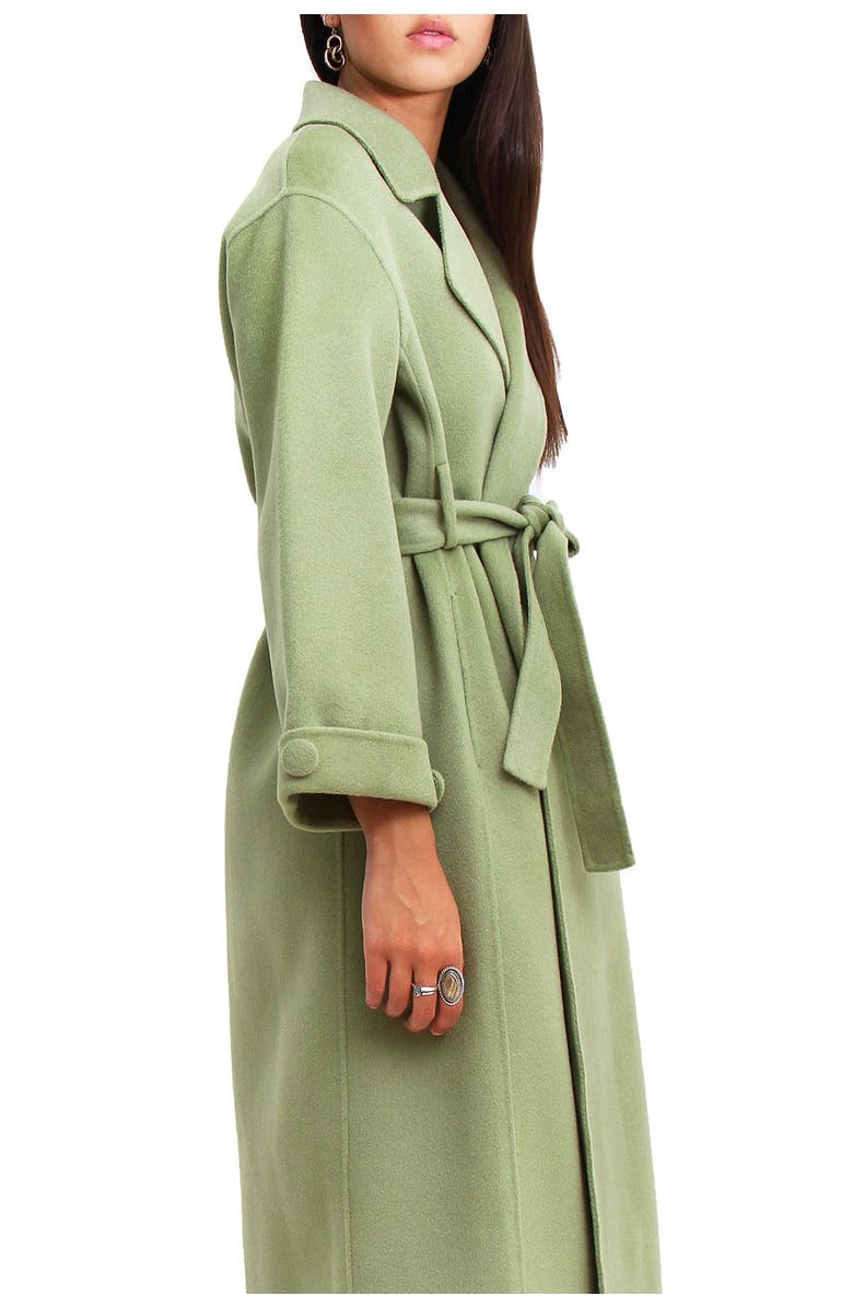 Belle & Bloom Stay Wild Wool Coat, Alternate, color, Green