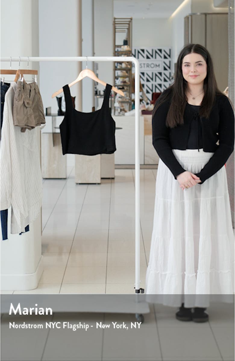 Eleanor Linen Crop Tank, sales video thumbnail