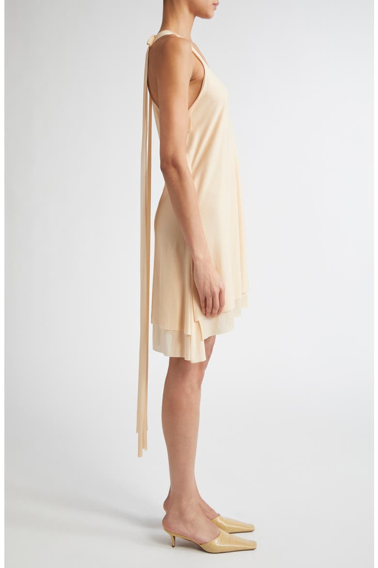 Tiered Sheer Tank Minidress, Alternate, color, BEIGE