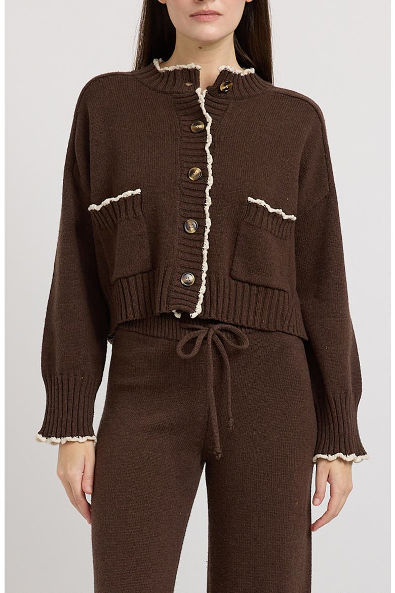 Victoria Cardigan, Main, color, BROWN