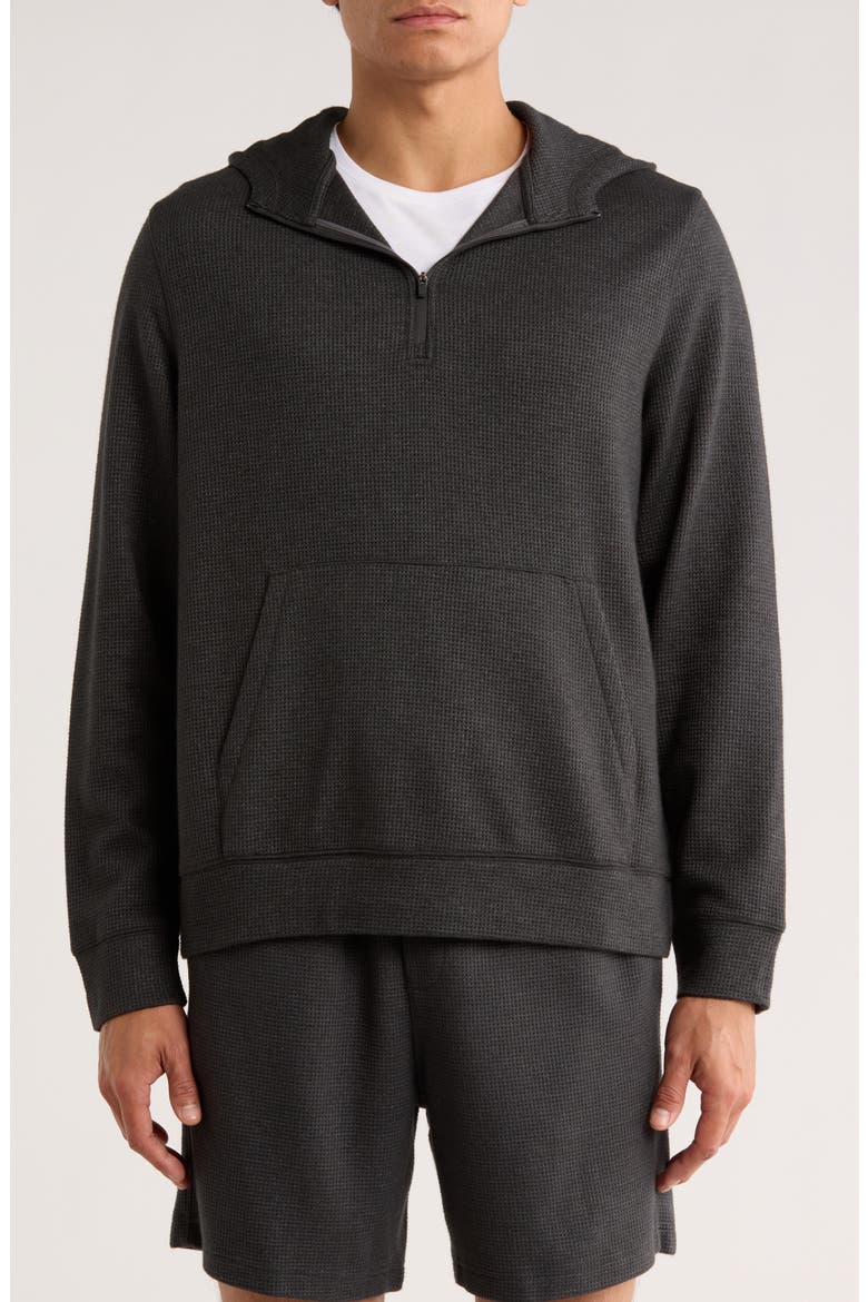 Z by Zella Waffle Knit Quarter Zip Hoodie (Men) | Nordstromrack