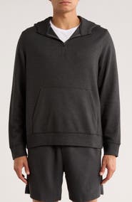 Z by Zella Waffle Knit Quarter Zip Hoodie