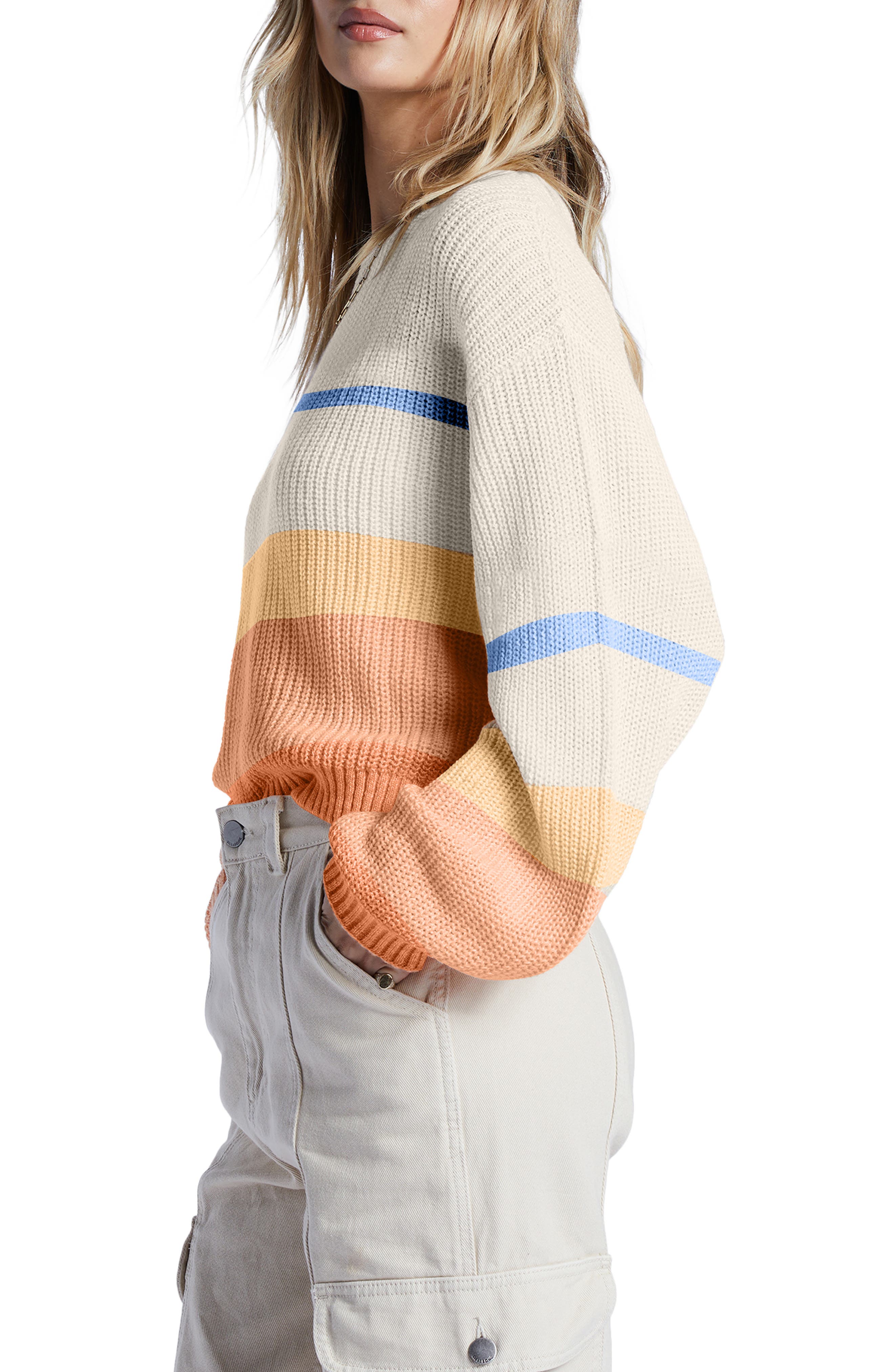 Billabong Changing Tides Stripe Sweater (Women) | Nordstromrack