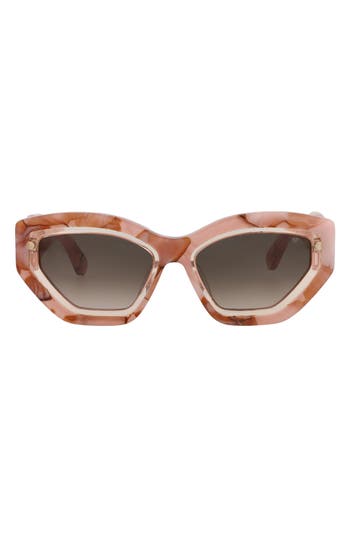 Philipp Plein Cat Eye-frame Acetate Sunglasses In Brown