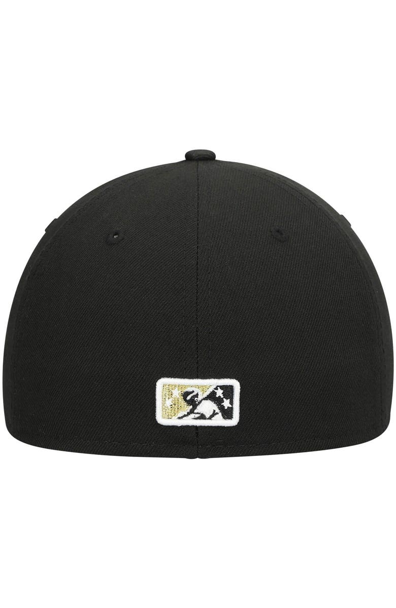 New Era Men's New Era Black Omaha Storm Chasers Authentic Collection Road 59FIFTY Fitted Hat, Alternate, color, 