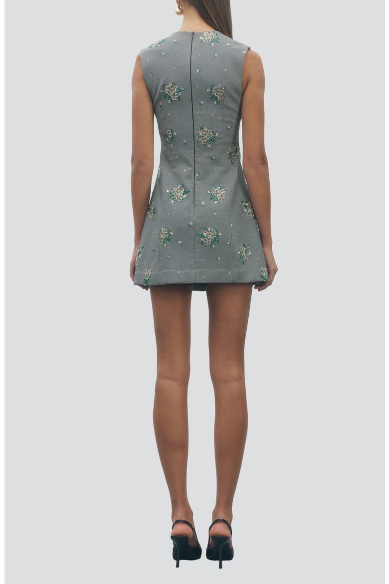 Violette Embroidered Minidress, Alternate, color, BLACK MULTI