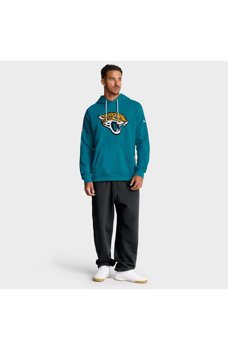 Nike Men's Nike Teal Jacksonville Jaguars Sideline Standard Issue Initial Home Dri-FIT Hoodie, Alternate, color, Teal