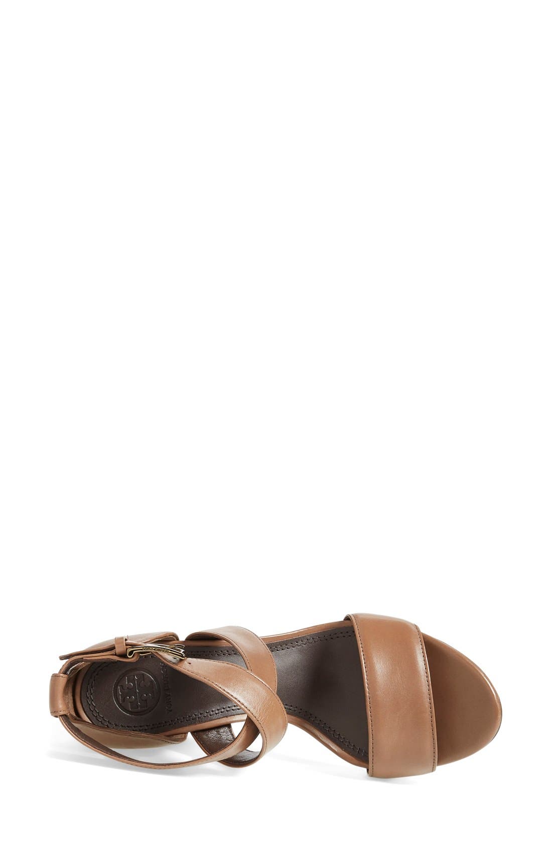 'Jones' Cross Strap Sandal, Alternate, color, BISTRO BROWN
