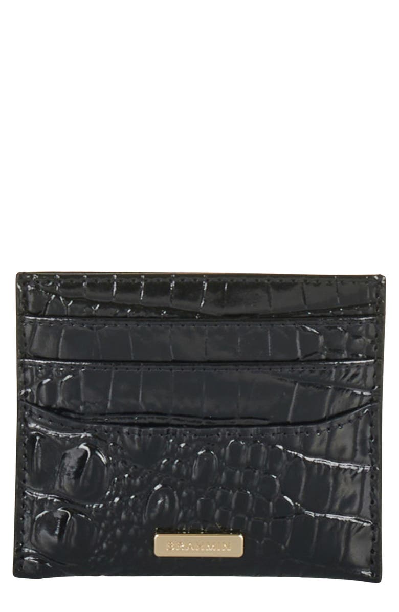 Brahmin Cheryl Leather Card Holder, Main, color, 